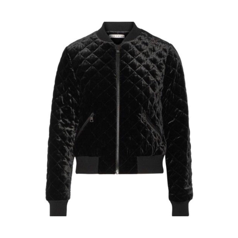 Alice + Olivia Quilted Bomber Jacket
